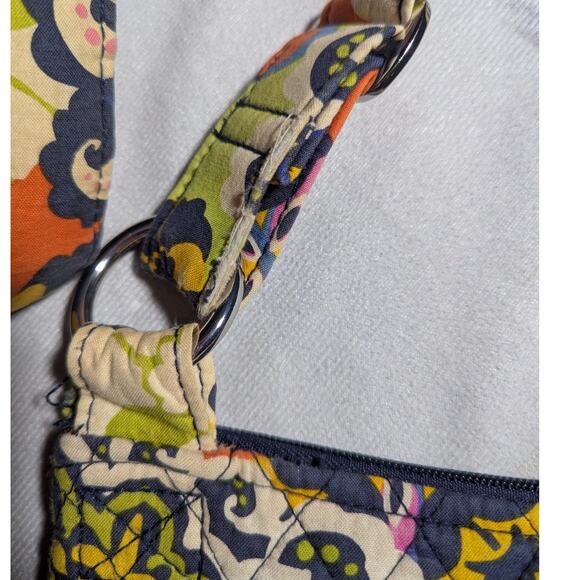 Vtg Y2K Vera Bradley Rio Colorful Floral Quilted Hipster Swing Crossbody Bag - Picture 4 of 7
